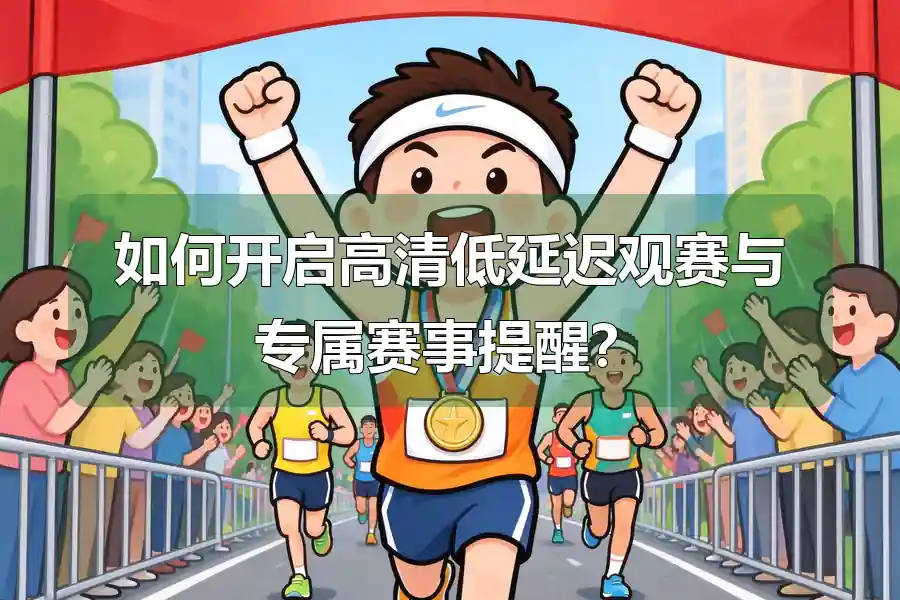 如何开启高清低延迟观赛与专属赛事提醒？